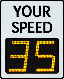 Electronic Radar Speed Display Sign